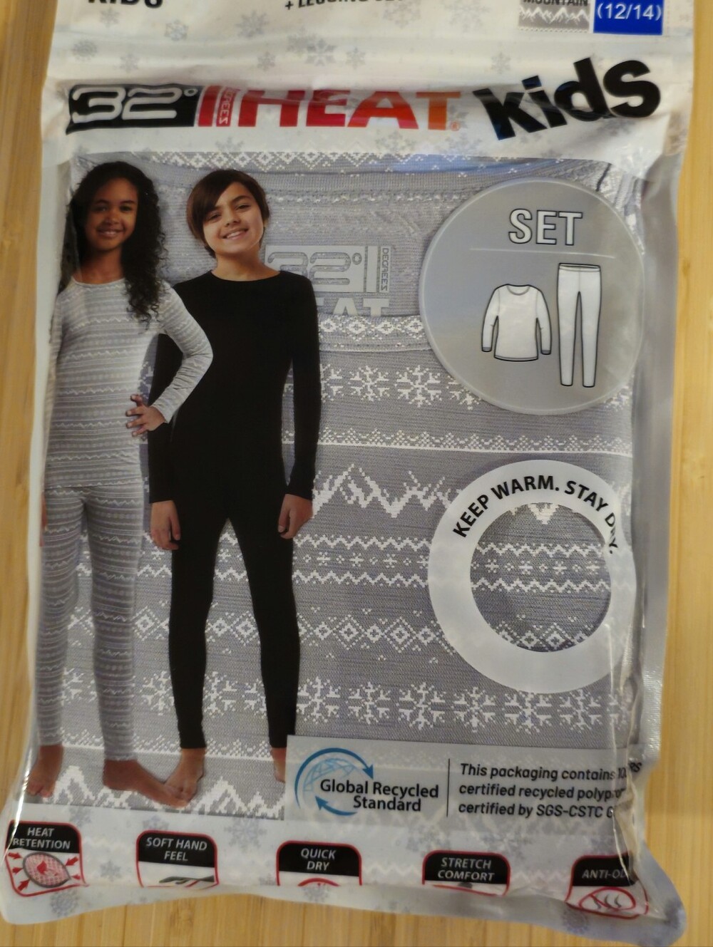 32 Degrees Heat Kids Legging Set Size L 12/14